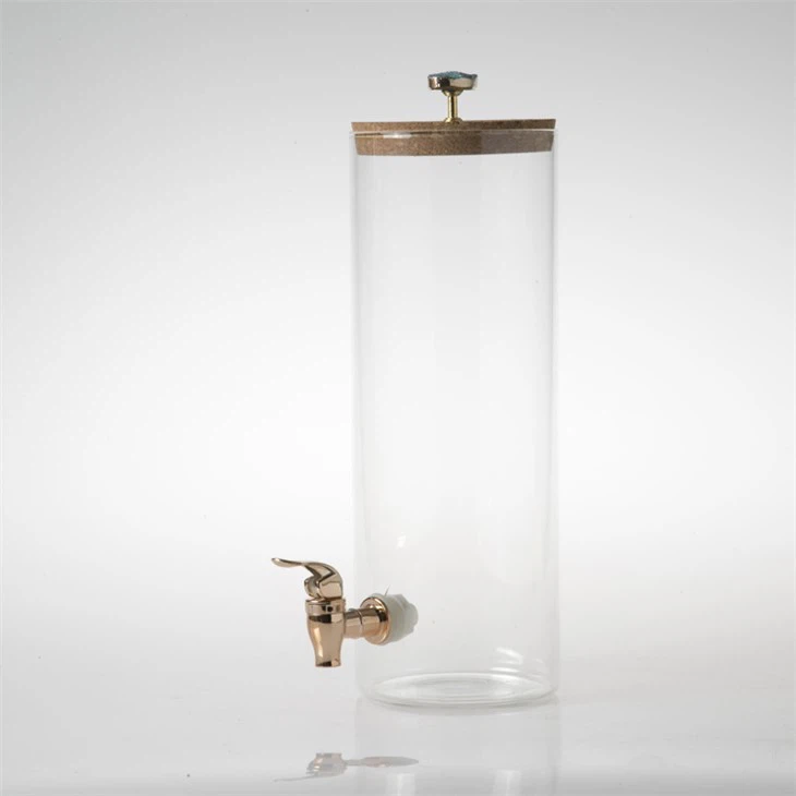 Dispensador de bebidas de vidro para água