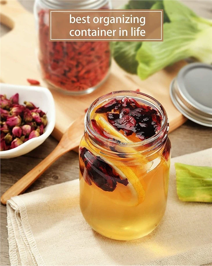 Glass Mason Jar 12 Pcs Set