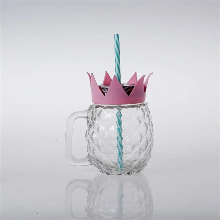 Pineapple Jar With Colorful Lid