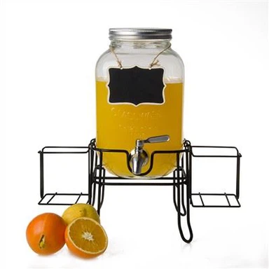 Dispensador de bebidas Mason Jar com base