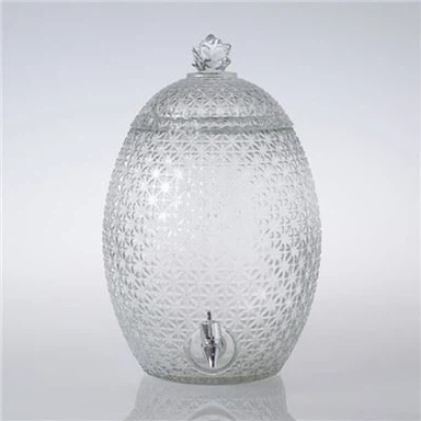 Dispensador de água de vidro decorativo