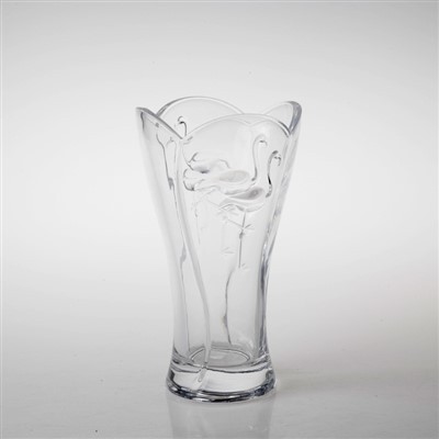 Vaso de vidro transparente para flores