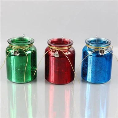 Jarra de vidro para velas
