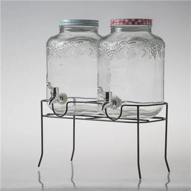Dispensador de bebidas de vidro para geladeira