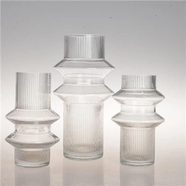 Vaso de vidro artesanal