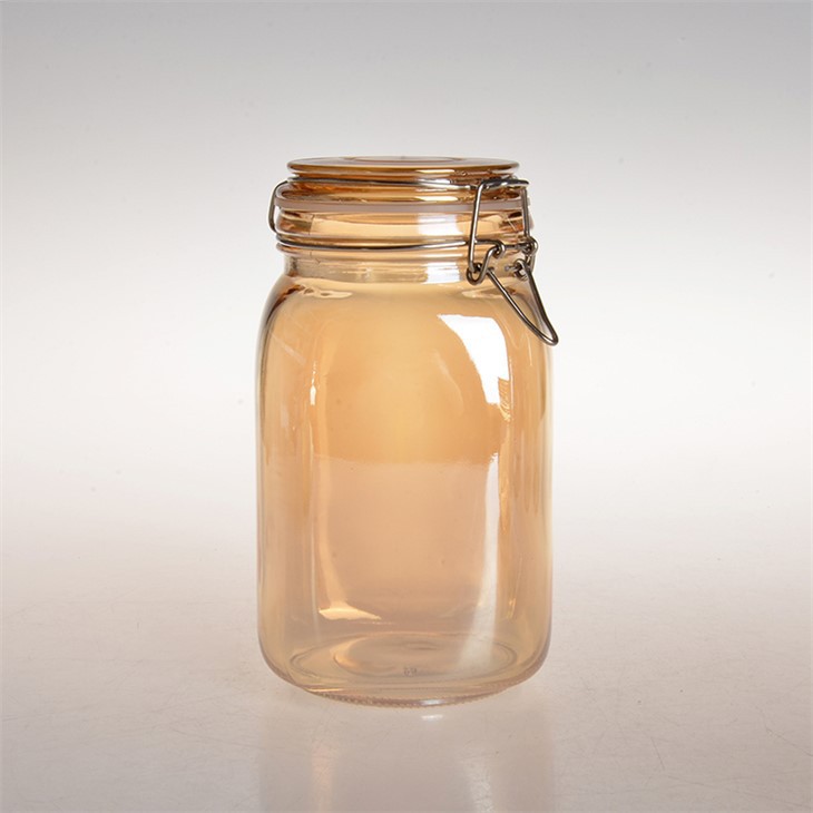 Frasco transparente para armazenamento de alimentos