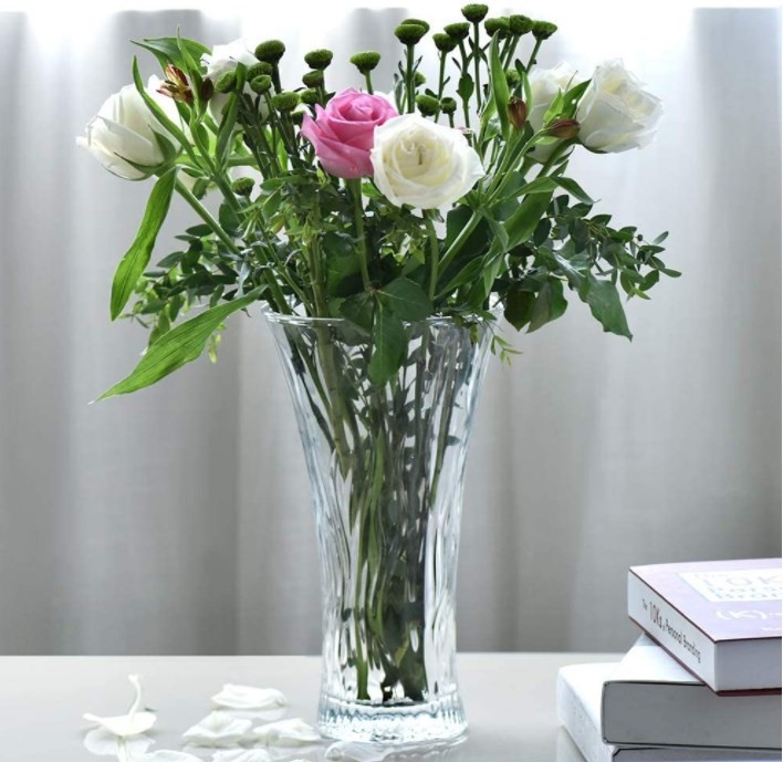 Crystal Flower Glass Vase