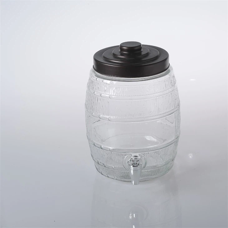 Dispensador de bebidas de vidro para colmeia