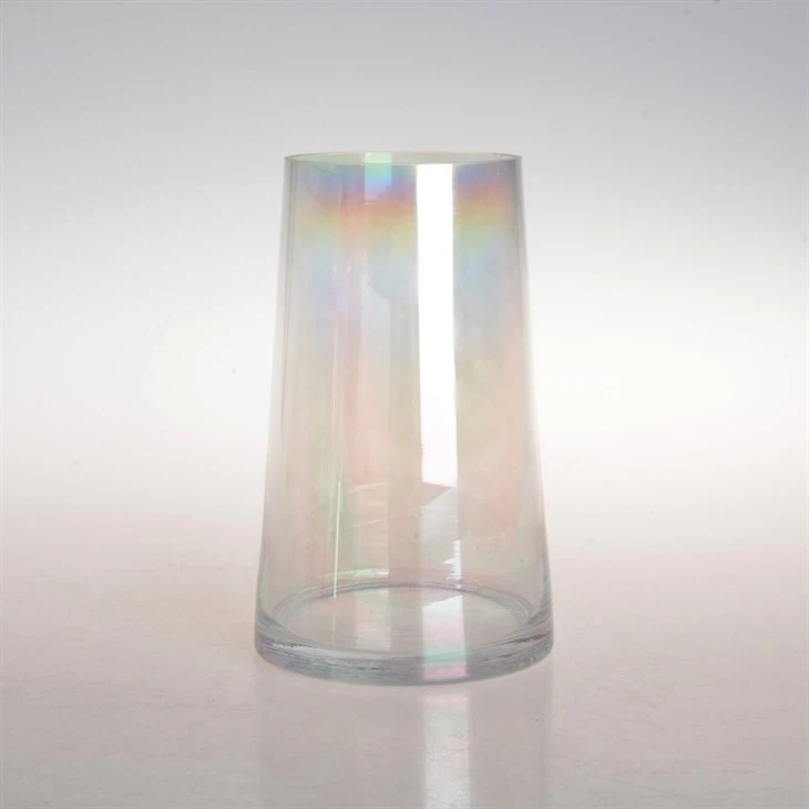 Vaso de vidro cristalino