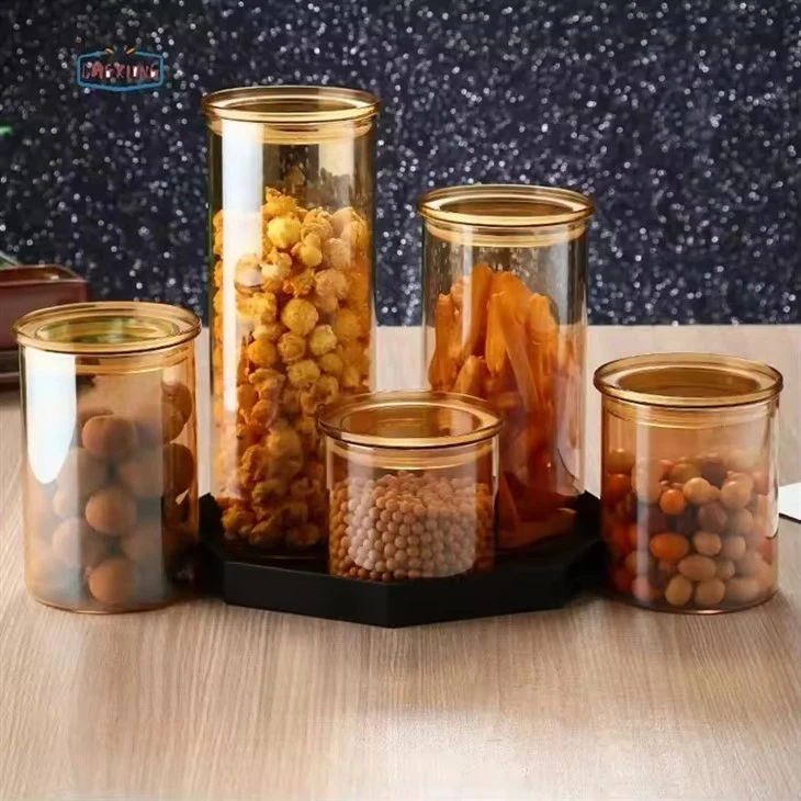 Glass Jars With Bamboo Lids