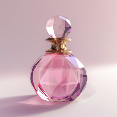 Garrafa de perfume de frasco curvilíneo