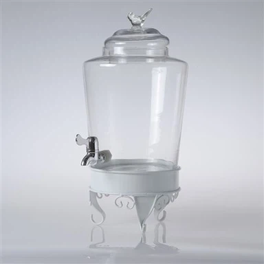 Dispensador de bebidas com torneira e suporte